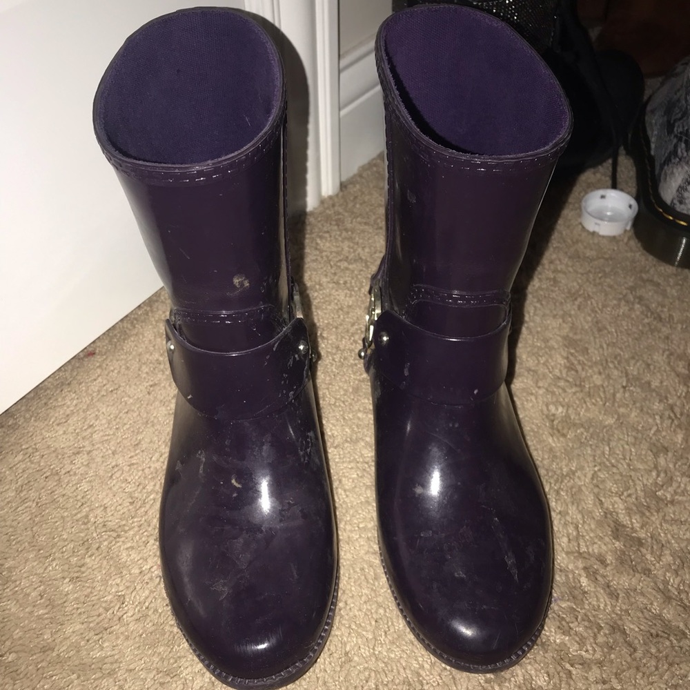 Purple Michael Kors rain boots - Picture 5 of 5